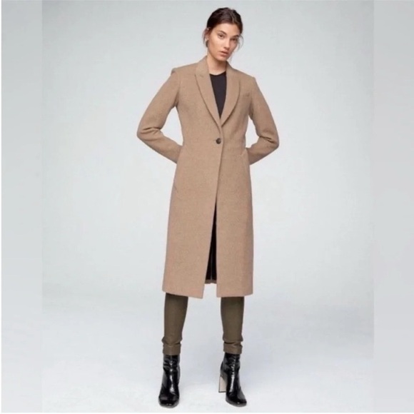 Rag & Bone Duke Long Camel Coat - Picture 5 of 13